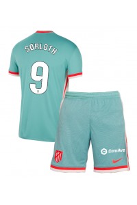 Fotbalové Dres Atletico Madrid Alexander Sorloth #9 Dětské Venkovní Oblečení 2024-25 Krátký Rukáv (+ trenýrky)